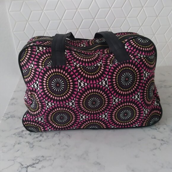 Matthew Williamson for H&M 2009 travel duffle bag, pink and black - Picture 3 of 14